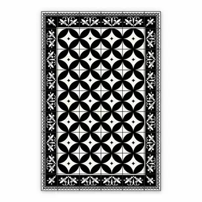 Mata winylowa wzór geometryczny ciemny