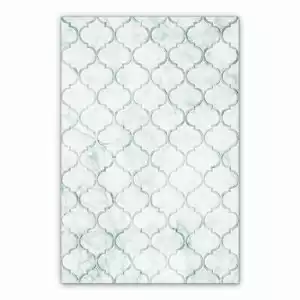 Mata winylowa jasny wzór marokański