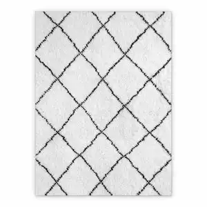 Mata winylowa biało-czarne romby