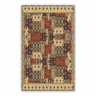 Mata winylowa wielokolorowy patchwork