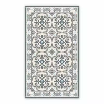 Dywan winylowy symetryczny wzór azulejos