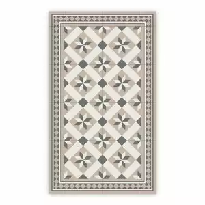 Dywan winylowy geometria kwiaty abstrakcja