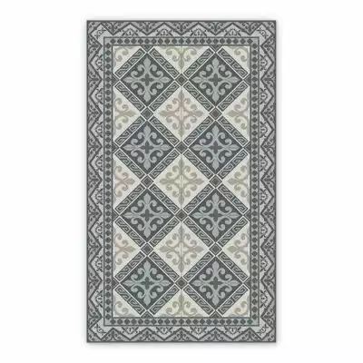 Mata winylowa adamaszek ornamenty romby
