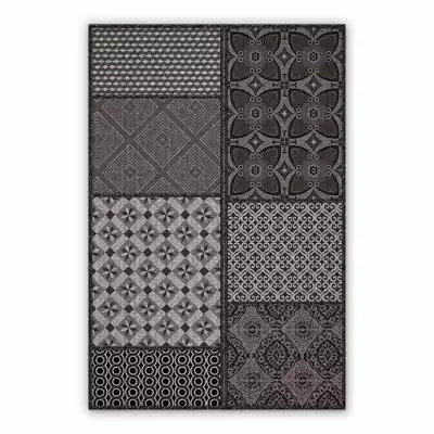 Mata winylowa patchwork abstrakcja kwiaty