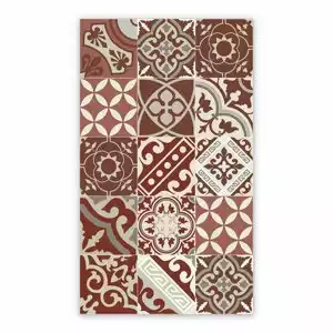 Mata winylowa abstrakcja azulejo ornamenty